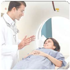 Prior to the procedure, a CT scan is performed