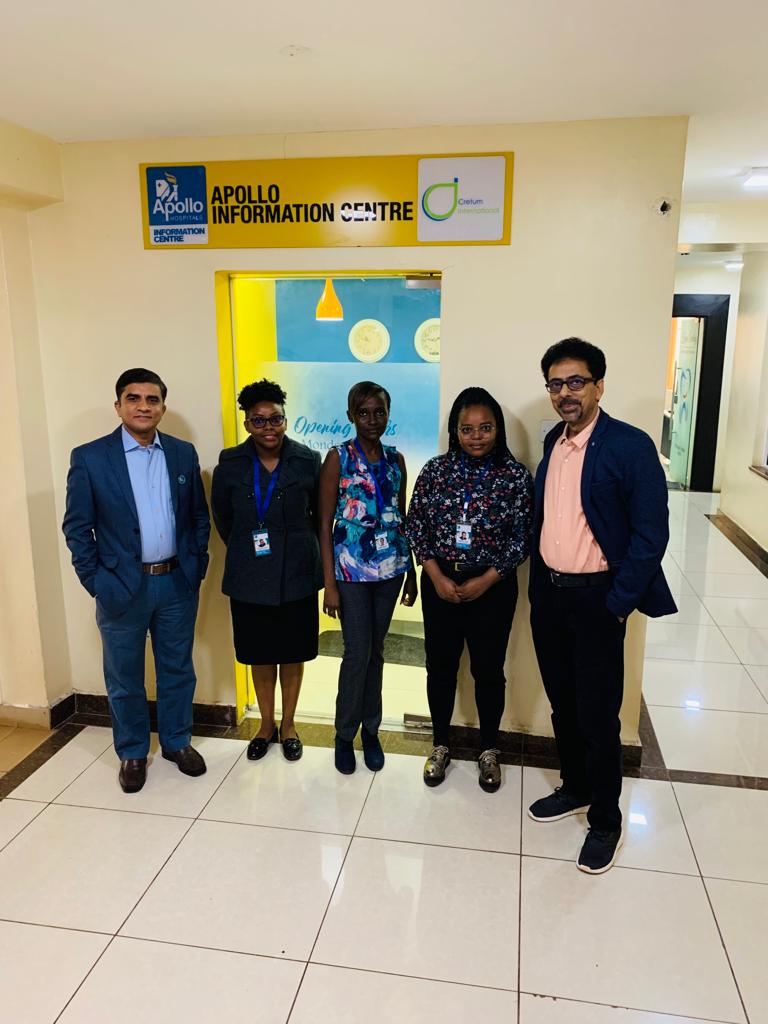 International Marketing Head from Apollo Hospitals at Apollo Information Centre in Kenya