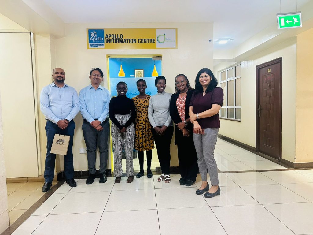 Dr. Neema Bhat at Apollo Hospitals Information Centre Nairobi