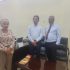 Ms. Feben Abebe complimenting Dr. Mulugeta, Medical Director, Girum hospital, Addis Ababa, Ethiopia on successfully conducting Adult Oncology & Pediatric Hemato-Oncology clinic