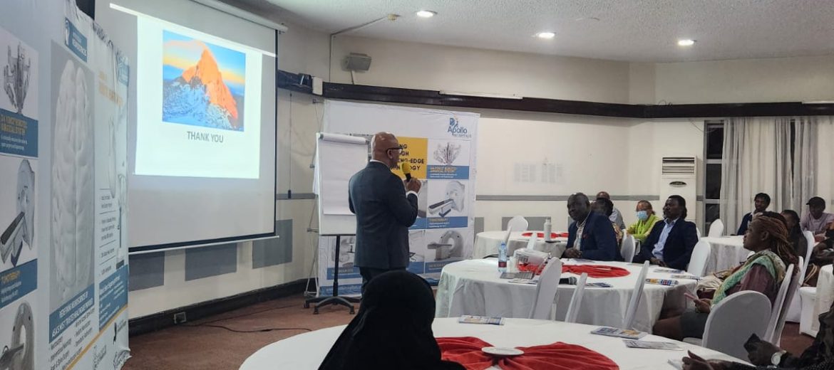 Dr. Dipanjan Panda, Senior Medical Oncologist, giving a Health Talk on Oncology in Nairobi on Monday, 24th February 2025